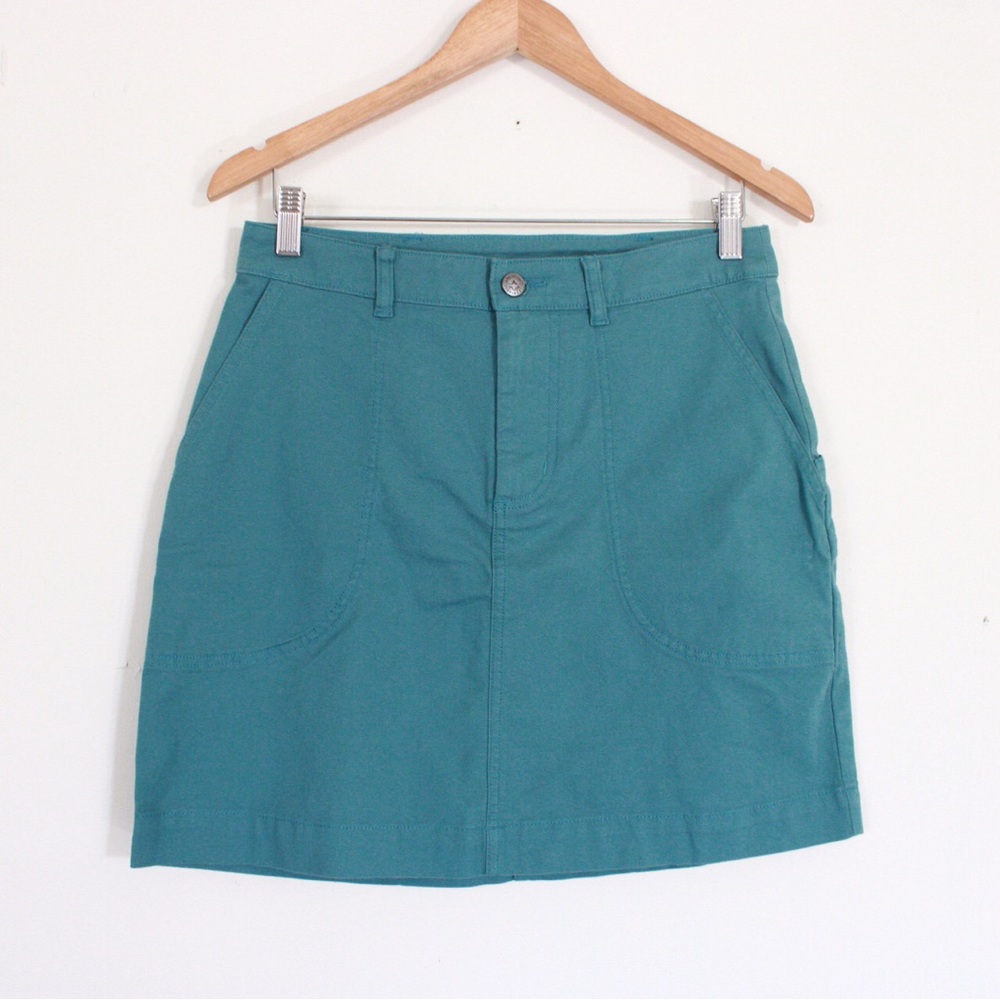 Patagonia Teal Straight Mini Skirt